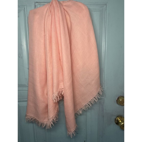 Peach Charming Charlie Luxurious Pashmina With Fringe 77 X 44 - Picture 2 of 6